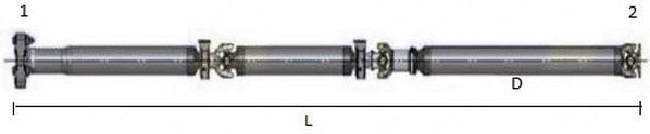 Propshaft, axle drive (GKNP30003)