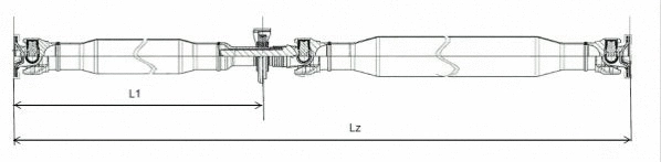 Propshaft, axle drive (GKNP20027)