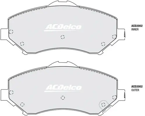 Brake Pad Set, disc brake (ACD2002)