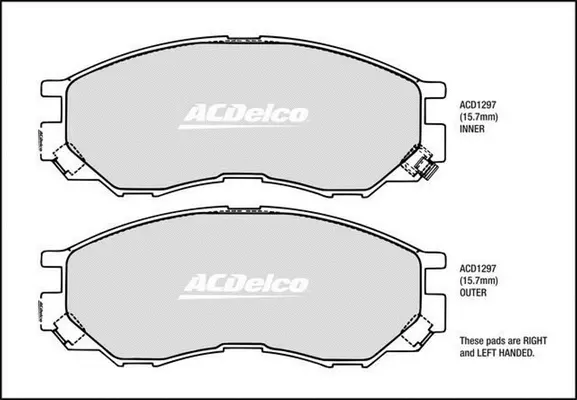 Brake Pad Set, disc brake (ACD1297)