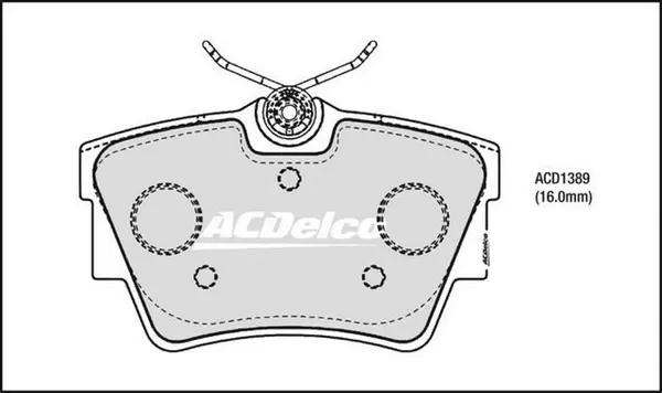 Brake Pad Set, disc brake (ACD1389)