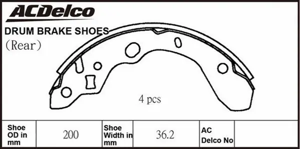 Brake Shoe Set (ACBS1771)