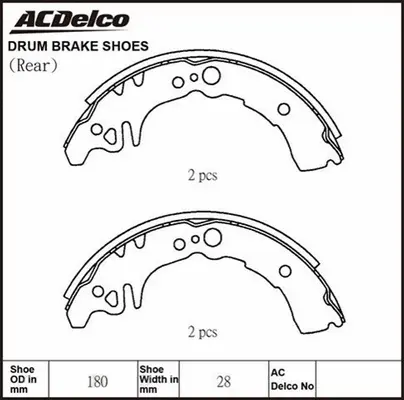 Brake Shoe Set (ACBS1772)
