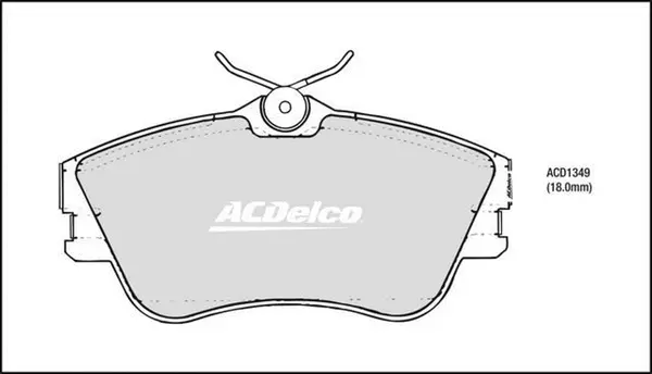 Brake Pad Set, disc brake (ACD1349)