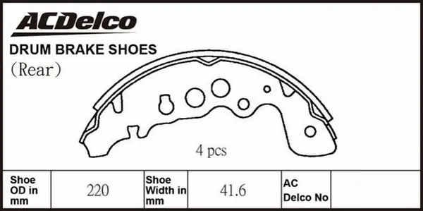 Brake Shoe Set (ACBS1787)