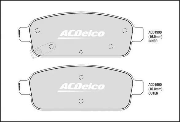 Brake Pad Set, disc brake (ACD1990)