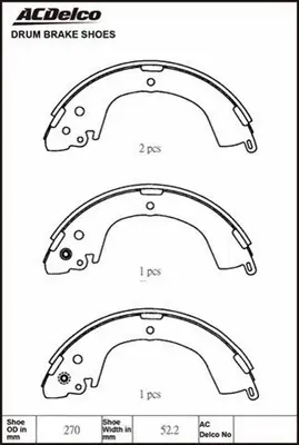 Brake Shoe Set (ACBS1759)