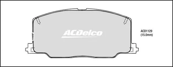 Brake Pad Set, disc brake (ACD1129)
