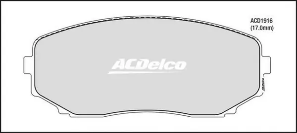 Brake Pad Set, disc brake (ACD1916)