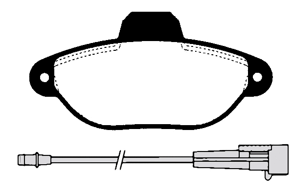 Brake Pad Set, disc brake (01040B)
