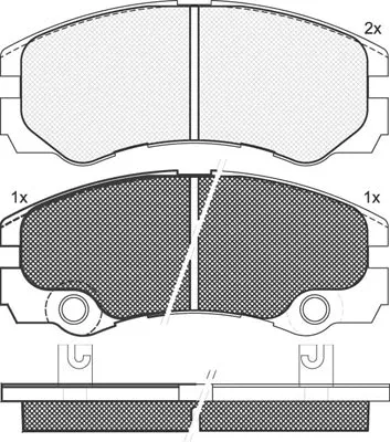 Brake Pad Set, disc brake (01317)