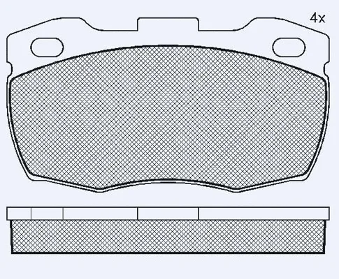 Brake Pad Set, disc brake (01754D)