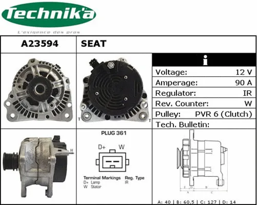 Alternator (A23594)