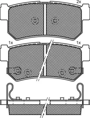 Brake Pad Set, disc brake (02171)