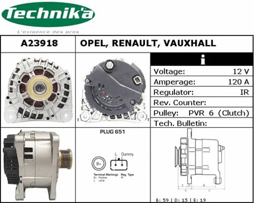Alternator (A23918)