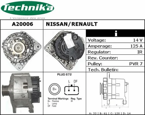 Alternator (A20006)