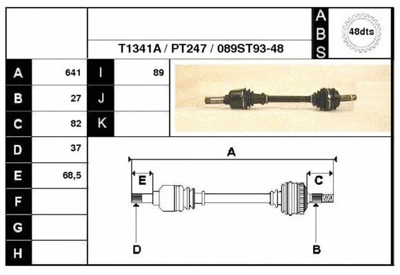 Drive Shaft (28089A)