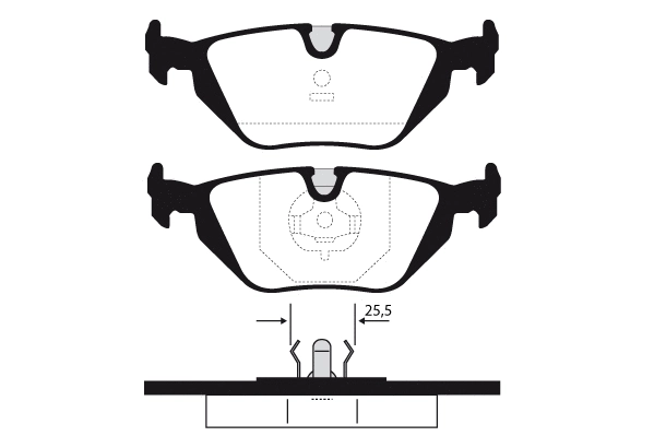 Brake Pad Set, disc brake (02015)