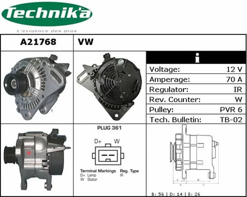 Alternator (A21768)