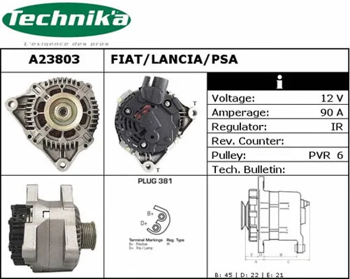Alternator (A23803)