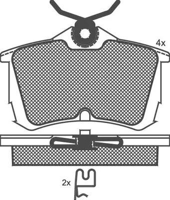 Brake Pad Set, disc brake (02132)