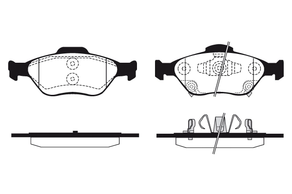 Brake Pad Set, disc brake (01630)
