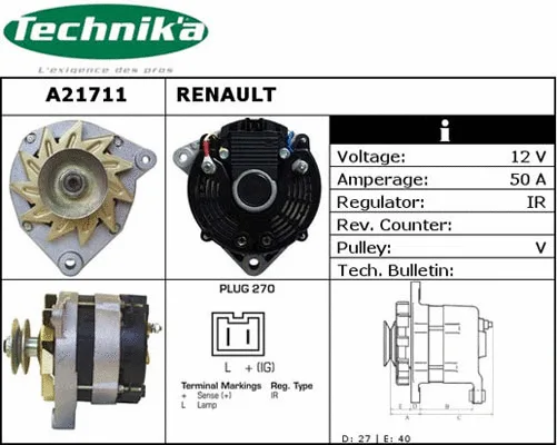 Alternator (A21711)