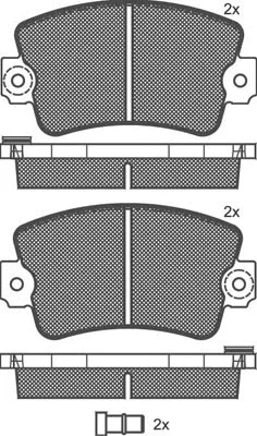 Brake Pad Set, disc brake (01065)