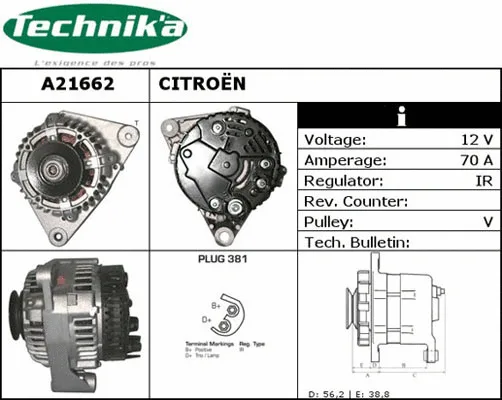 Alternator (A21662)