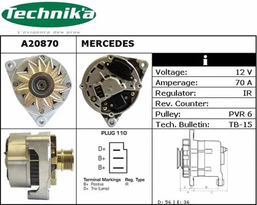 Alternator (A20870)