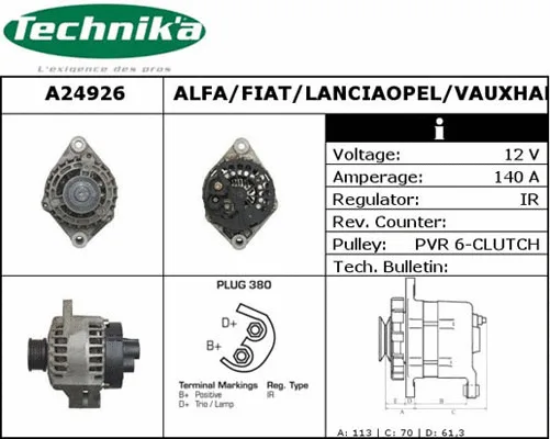 Alternator (A24926)