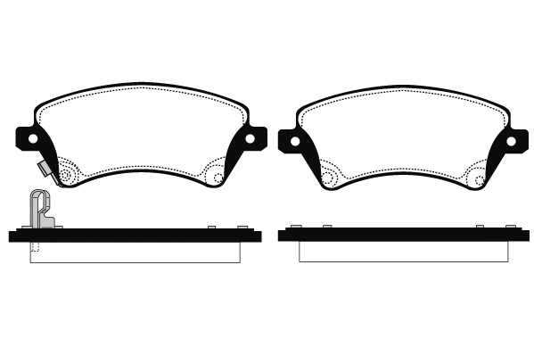 Brake Pad Set, disc brake (01555)