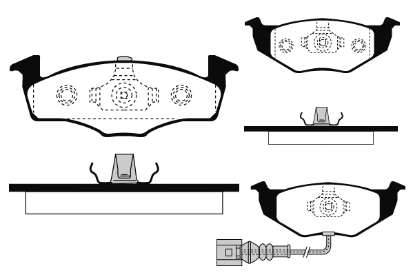 Brake Pad Set, disc brake (01399)