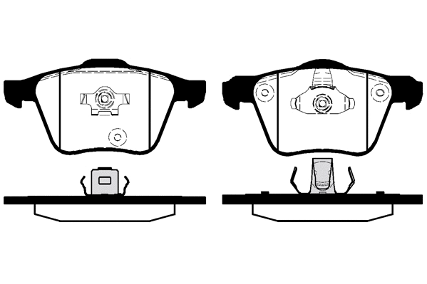 Brake Pad Set, disc brake (01721B)