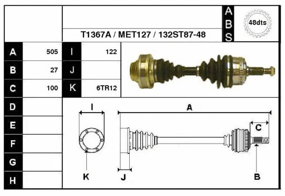 Drive Shaft (67132A)