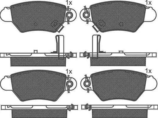 Brake Pad Set, disc brake (02141)