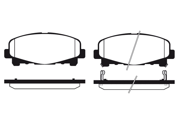 Brake Pad Set, disc brake (01808B)
