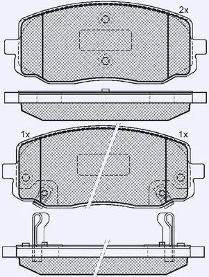 Brake Pad Set, disc brake (01827A)