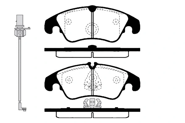 Brake Pad Set, disc brake (01799A)