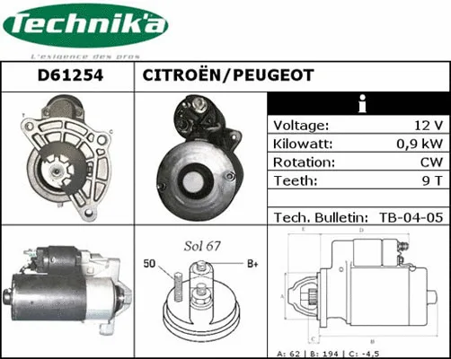 Starter (D61254)
