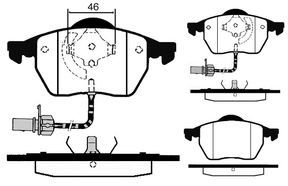 Brake Pad Set, disc brake (01273)