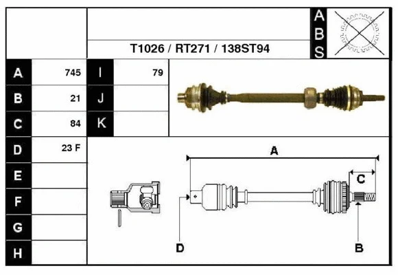 Drive Shaft (38138)