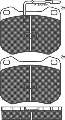 Brake Pad Set, disc brake (01150)