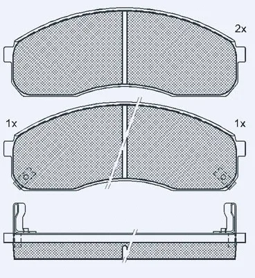 Brake Pad Set, disc brake (01758A)