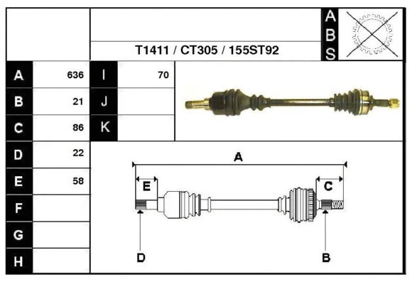 Drive Shaft (18155)