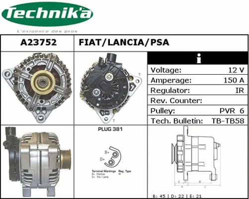 Alternator (A23752)