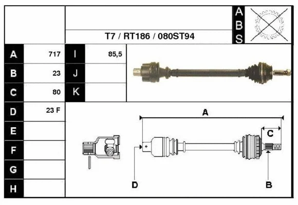 Drive Shaft (38080)