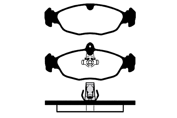 Brake Pad Set, disc brake (01556)