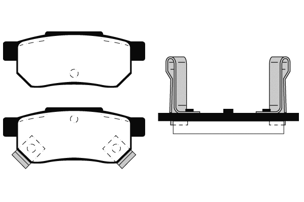 Brake Pad Set, disc brake (02047)