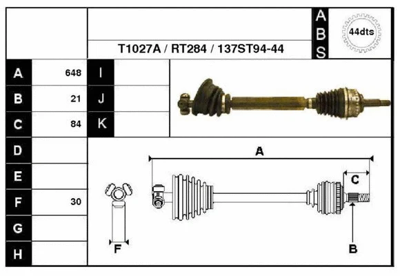 Drive Shaft (38137A)